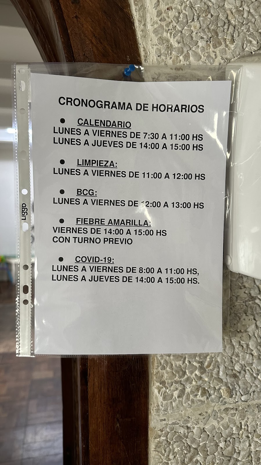 vacunatorio central - tandil